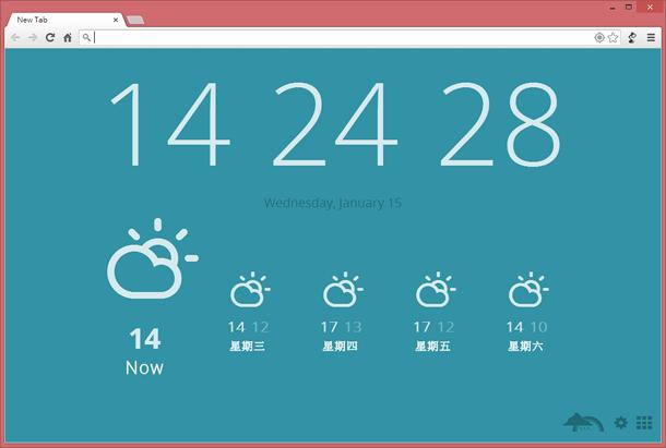 Currently 將 Chrome 瀏覽器新分頁換成天氣預報與時間顯示 - Chrome 瀏覽器擴充功能