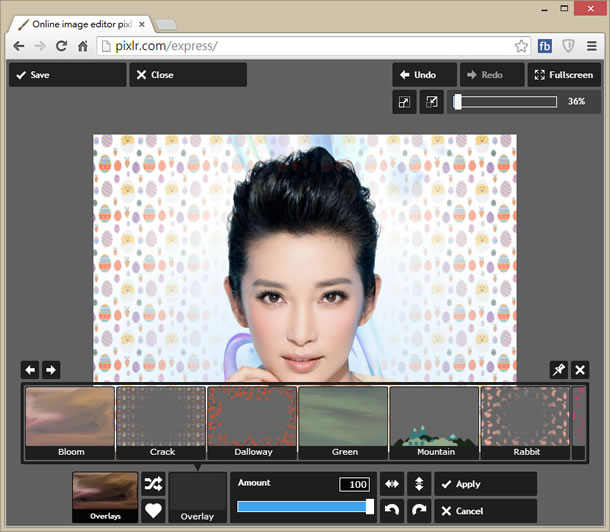 Pixlr Express 線上圖片特效免費服務，還可以做美術拼貼