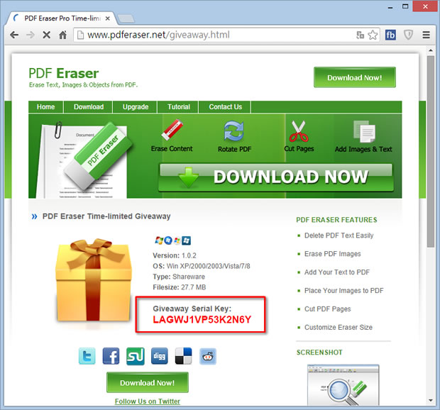 PDF Eraser 刪掉 PDF 文件中不想要的內容或插入文字、圖片