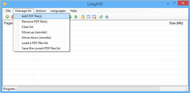 UnityPDF - PDF 檔案分割、合併、插入頁面與密碼保護工具