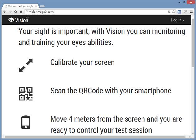 Vision 線上視力檢查服務，可搭配 Android 指揮視力表