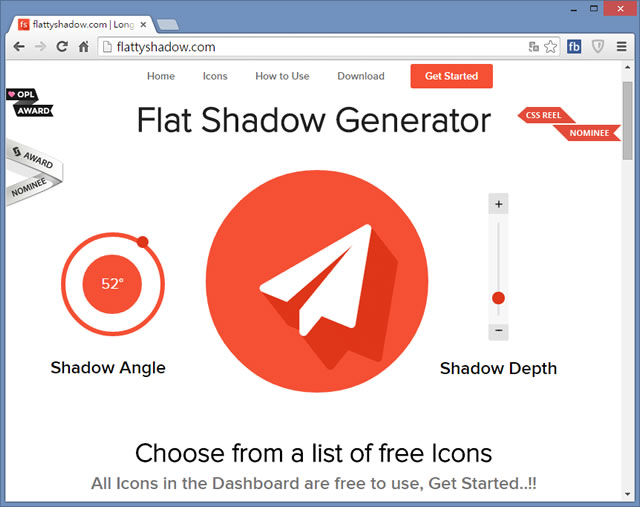 Flatty Shadow 線上 ICON 圖標產生器