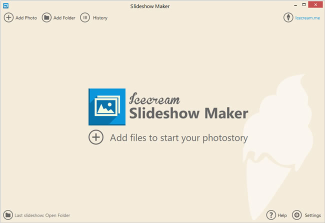 Icecream Slideshow Maker  可將圖片製作成幻燈片的免費工具