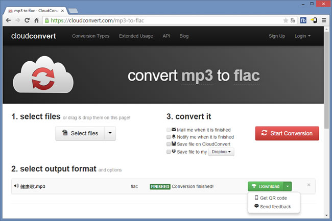 CloudConvert 線上支援文件、圖片、聲音、影片... 等各種檔案格式互相轉換