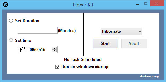 Power Kit 讓電腦在所設定的時間自動執行休眠、關機、重新開機、登出、睡眠等動作