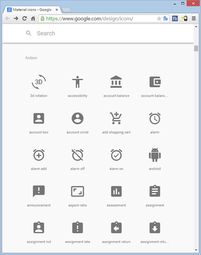 Google Design - Material icons 常用 ICON 免費下載使用