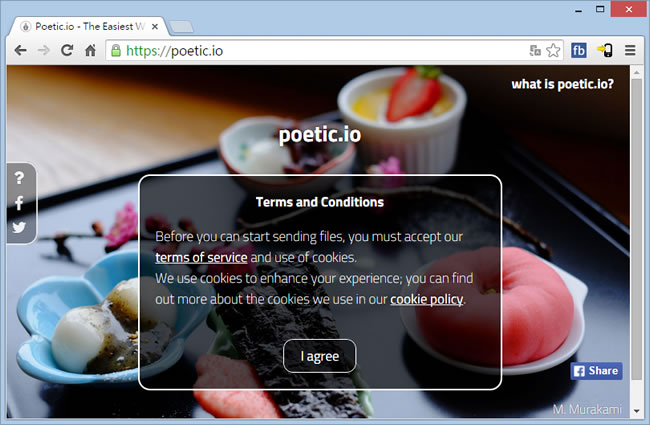 poetic.io 讓大檔案也可以很輕鬆的傳送