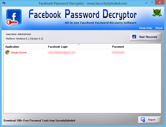 Facebook Password Decryptor 找回存在瀏覽器內的 Facebook 帳號、密碼