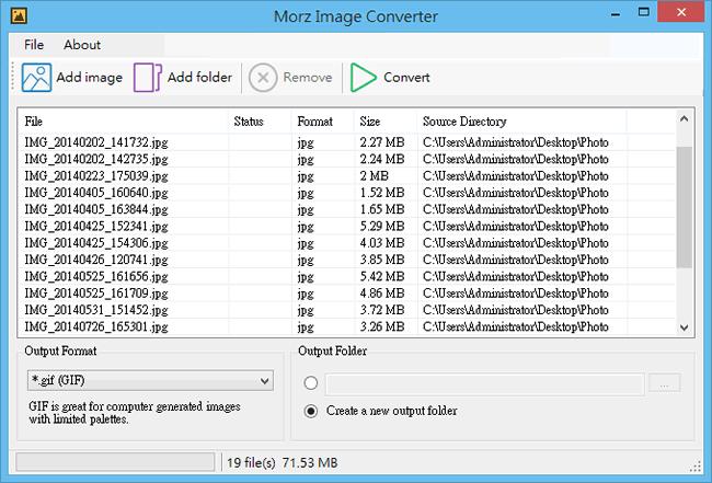 Morz Image Converter 實用的圖檔格式轉換工具