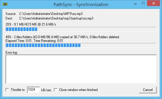 PathSync 資料夾內檔案比對與同步免費工具