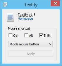 Textify 輕鬆複製 Windows 視窗與對話框中的文字(免安裝)