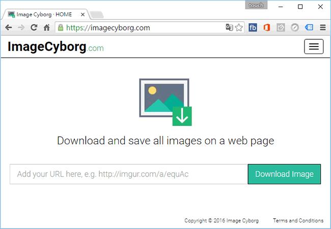 Image Cyborg 輸入網址，就能下載該網頁內的所有圖片