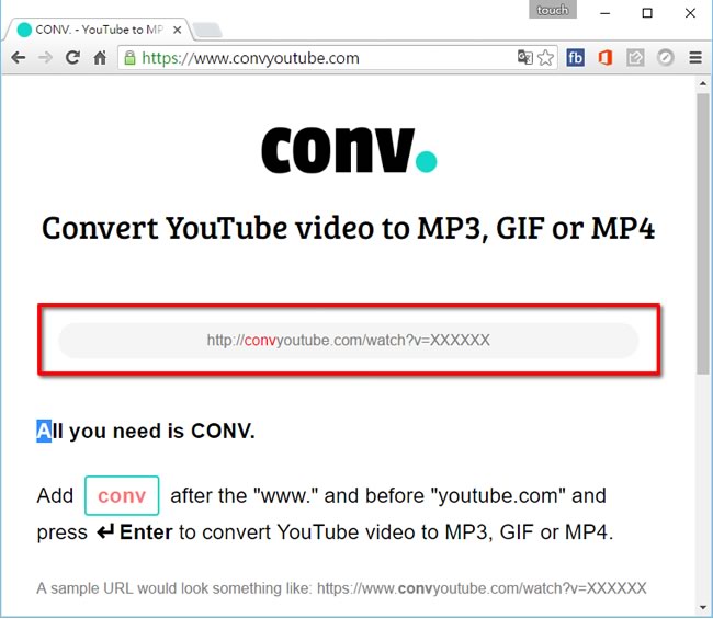 CONV. 線上就可將 YouTube 影片轉成 MP3、GIF 或 MP4 下載