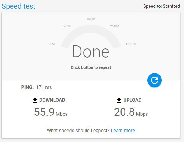 Google fiber - Google 推出的網路速度測試工具