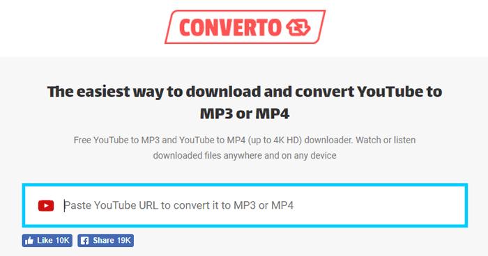 Converto.io - YouTube 影片轉 MP3 或 MP4 下載，還可以選擇所要片段