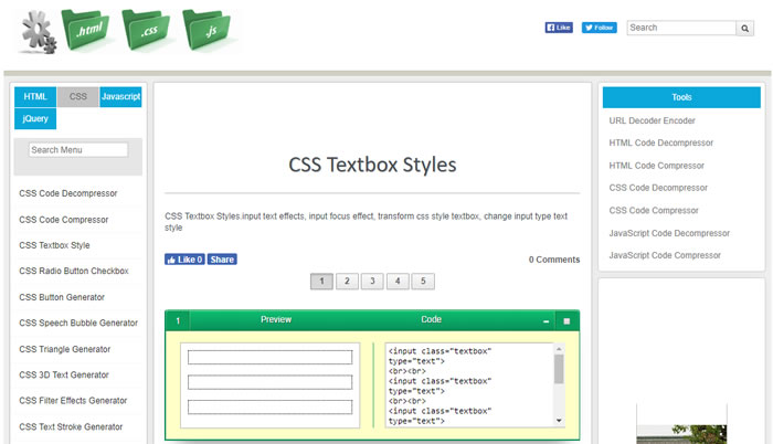 線上 HTML、CSS、JavaScript 程式碼產生器，超多範例語法