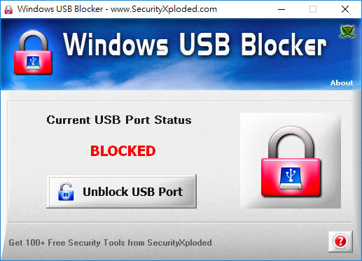 Windows USB Blocker 開啟或禁用 USB 裝置