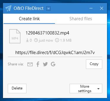 O&O FileDirect 檔案分享最佳免費工具