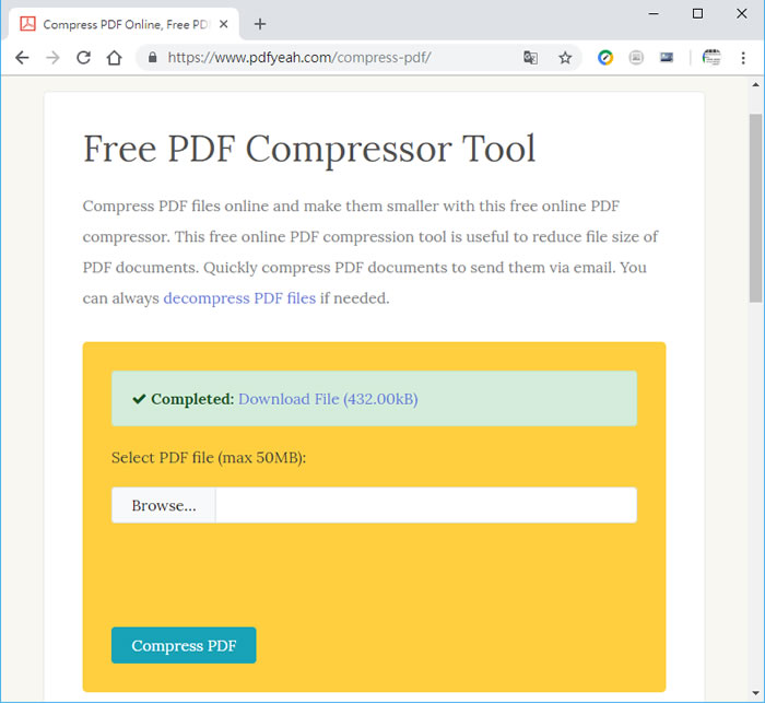 PDFYeah 線上 PDF 轉檔、壓縮、合併、分割、編輯和提取圖片、加解密處理等免費工具