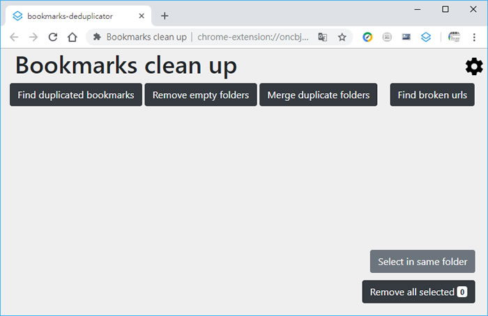 Bookmarks clean up 輕鬆找出重複或已失效的書籤 - Chrome 瀏覽器擴充功能
