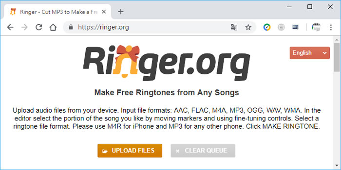 Ringer.org 音樂剪輯免費線上工具，輕鬆製作手機鈴聲