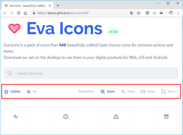 Eva Icons 免費圖示可用於商業模式