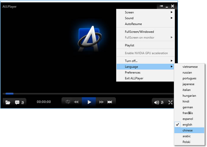 ALLPlayer 可自動下載字幕的影音播放器(中文版)