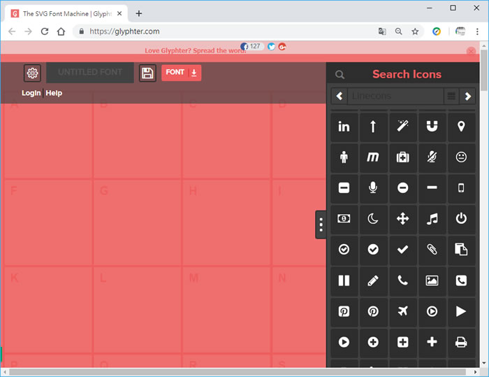 Glyphter 超酷線上應用，將 SVG 圖片變成用鍵盤就可敲出的字形