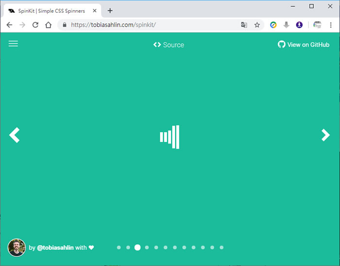 SpinKit 馬上就可以套用的網頁 CSS loading 動畫圖示