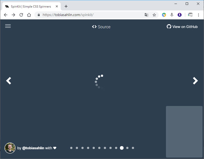 SpinKit 馬上就可以套用的網頁 CSS loading 動畫圖示