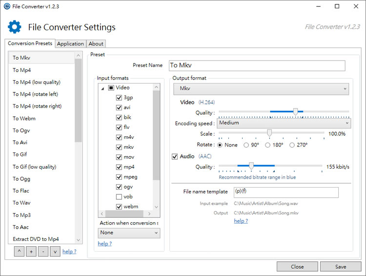 File Converter 利用滑鼠右鍵就能將影片、圖片進行檔案格式轉換