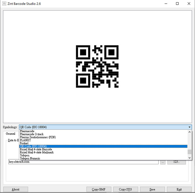 Zint Barcode Generator 免費一、二維條碼產生器