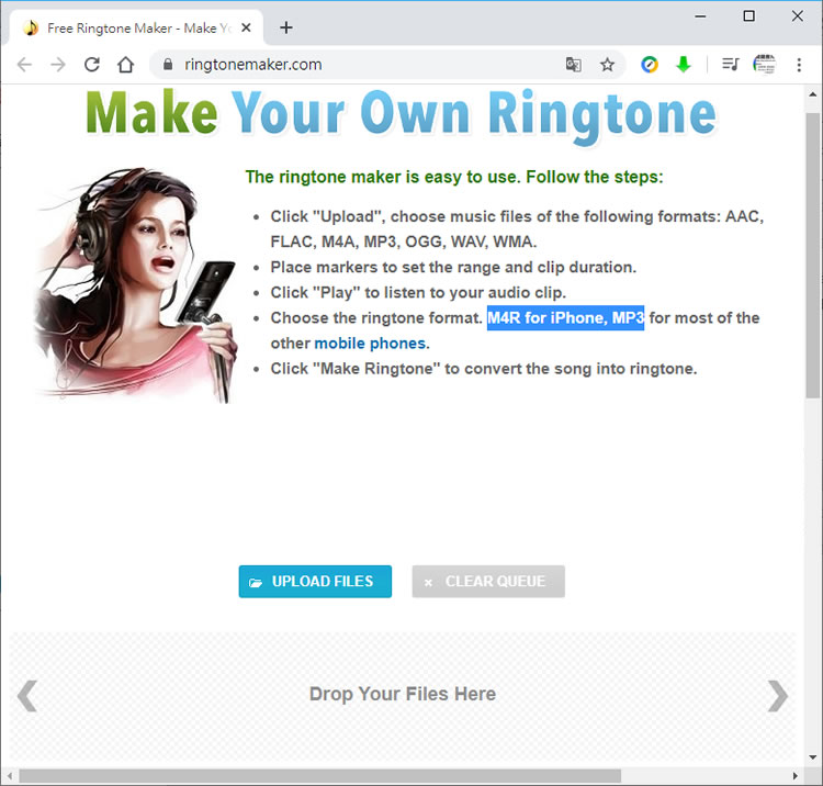 Free Ringtone Maker 線上手機鈴聲製作免費工具