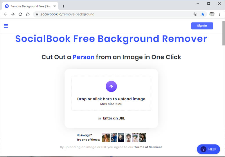 SocialBook 免圈選輪廓，可自動化去除背景的免費線上服務