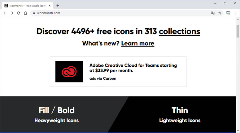 iconmonstr 免費提供上千圖示供個人、商用下載使用
