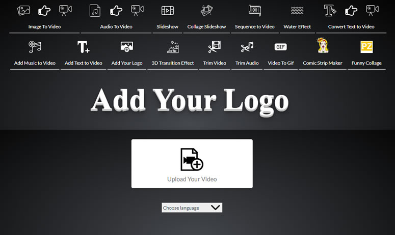 Add Logo to Video 替影片加入浮水印的線上免費工具