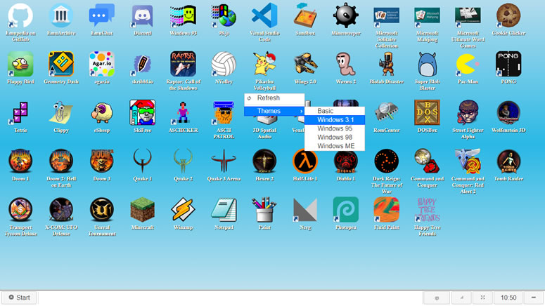 EmuOS 在瀏覽器中模擬早期 Windows 作業系統並可玩多款經典遊戲