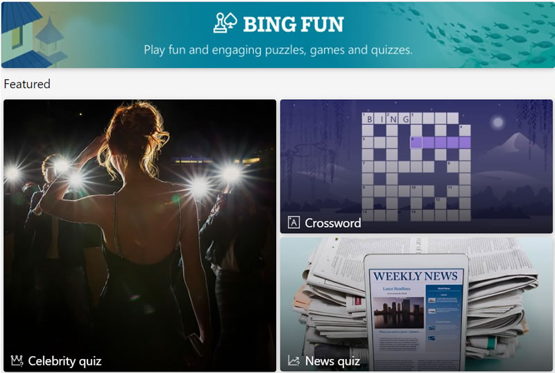 快來 Bing Fun 玩免費線上遊戲