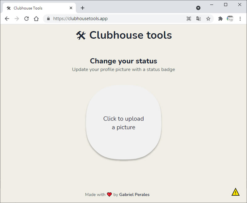 Clubhouse tools 頭像狀態圖片產生器