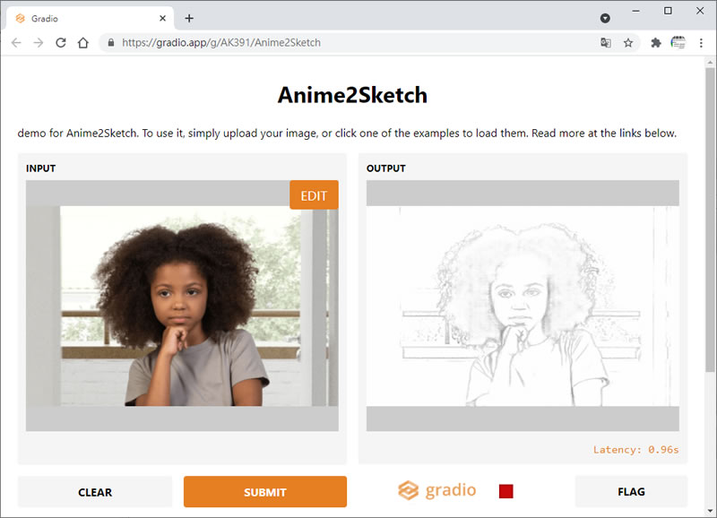 Anime2Sketch 可將圖片輕鬆轉為鉛筆素描畫的免費線上工具