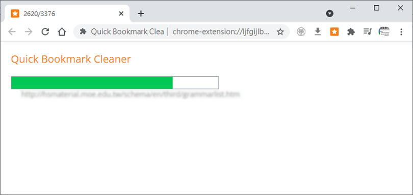 Quick Bookmark Cleaner 快速找出瀏覽器內已失效的書籤 - 瀏覽器擴充功能