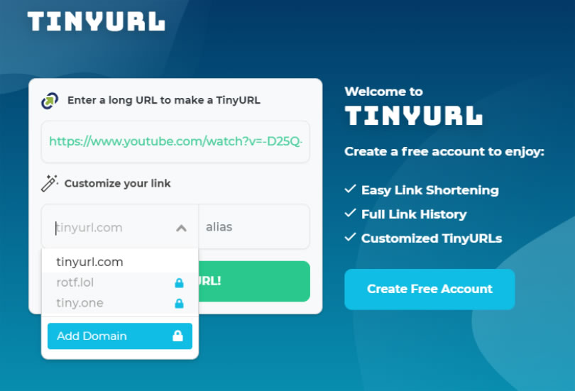 TinyURL 一個專門提供縮網址服務的網站
