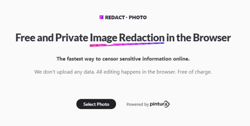 Redact Photo 可在圖片任何地方打上馬賽克的免費服務
