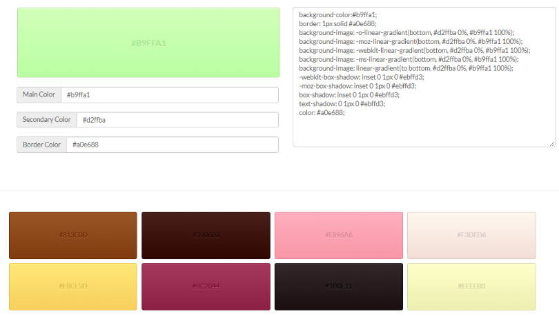 CSSGradients 用 CSS 調配出萬個漸層色模板，讓你隨時取用