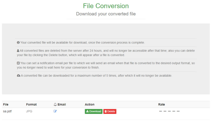Free File Converter 線上檔案轉檔免費服務