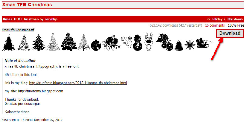 Christmas Fonts 免費使用超過 70款的聖誕節字型