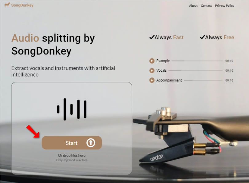 SongDonkey 將歌曲製作成伴唱帶的免費工具(內有效果試聽)