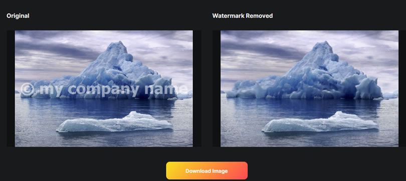WatermarkRemover 用 AI 替圖片去除浮水印的線上免費服務