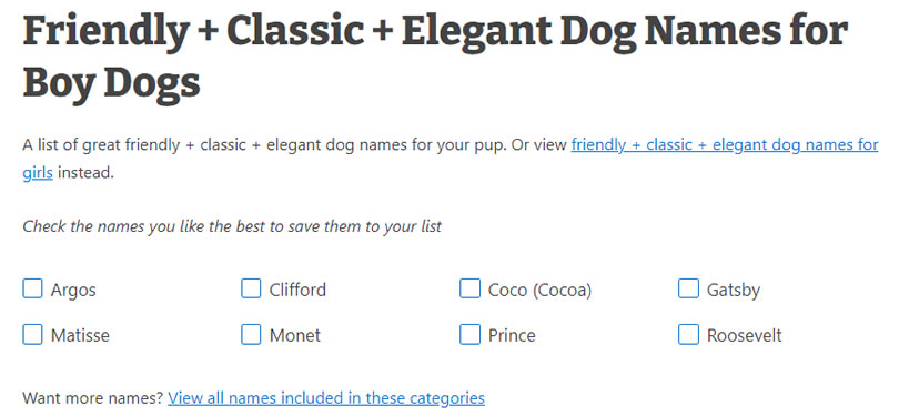 Dog Name Generator 毛小孩名字線上產生器與品種特性介紹