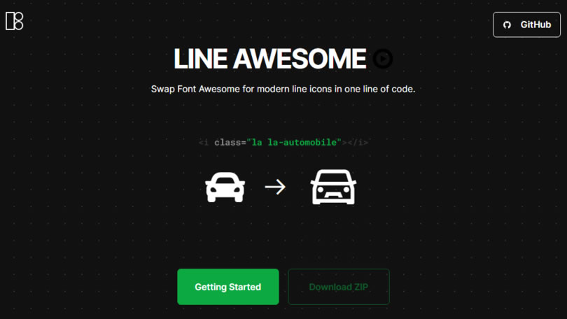 ICON8 Line Awesome 提供 1380+個精美圖示字型 免費使用